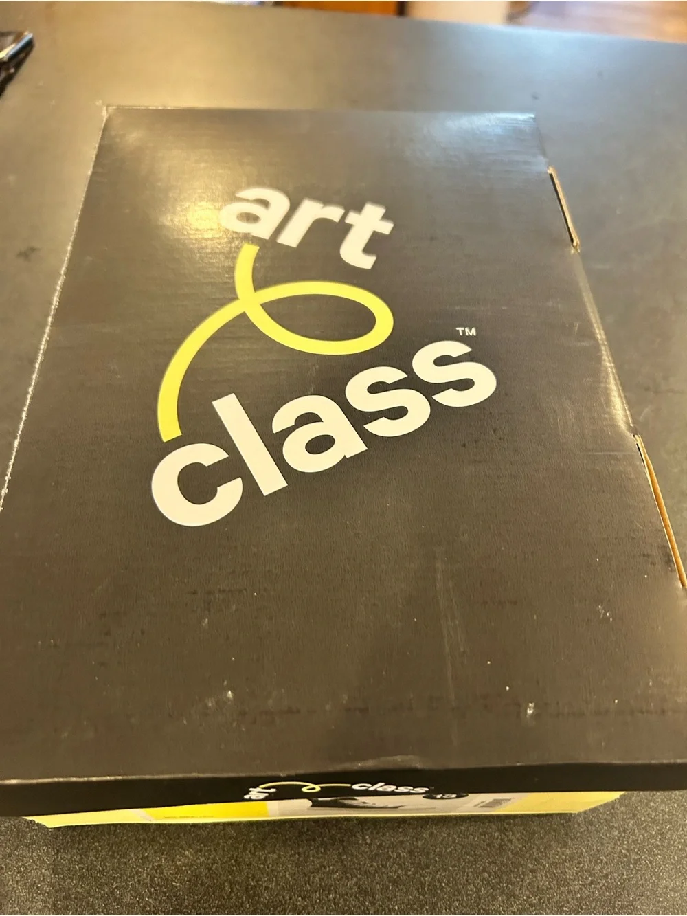 Art class Black High-Top Canvas Sneakers with White Laces - Kids
